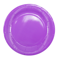 Тарелки бумажные Purple 18 см/6 шт